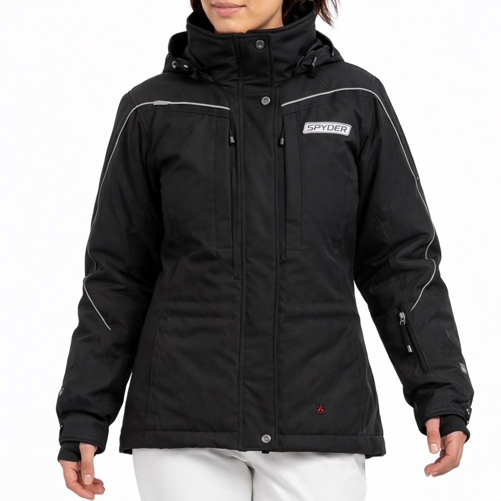 Spyder Ski Shell Jacket Black Women’s 6 Waterproof